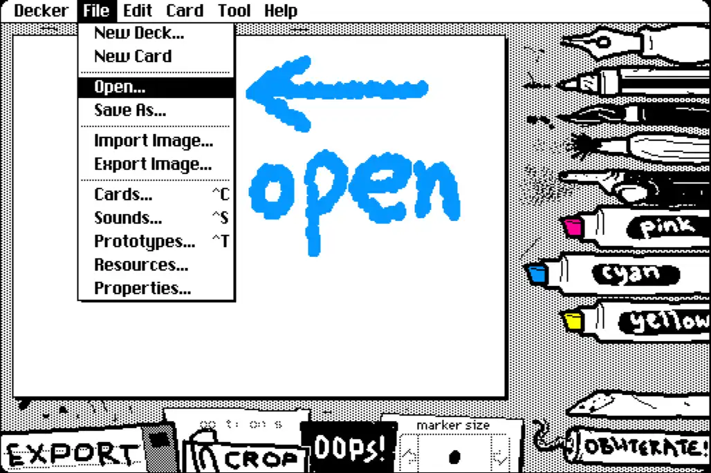 Wigglypaint File Open File