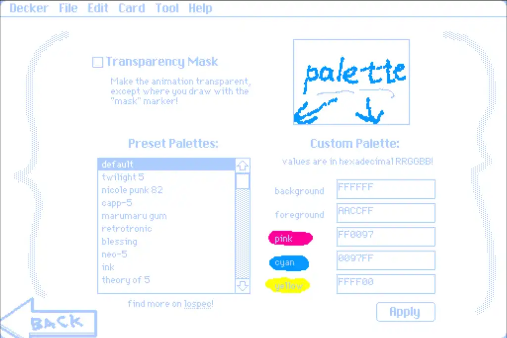 Wigglypaint Change Foreground